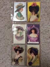 Antique Victorian Ladies post cards, 6 pcs, good condition,  picture