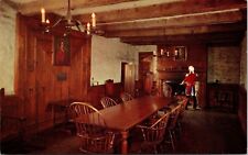Sir WIlliam Johnson Council Chamber French Castle Old Fort Niagara UNP Postcard picture