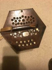 Rare 19th C, Antique Chinese small ACCORDION MOP Mother of pearl inlays (As is) picture