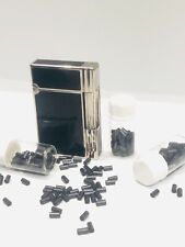 For S.T Dupont lighters, 100pcs soft black flint stones high spark fire ignition picture