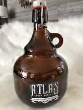 Vintage Atlas Brew Works Washington DC 64 Oz Liquor Beer Bottle - Empty picture