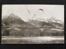 Teton National Park Wyoming WY Mountains 1909 Antique Photo Postcard picture