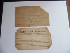 Elmer New Jersey NJ Early Postal Cards 1906 1915 Elmer Times Farm and Fireside picture