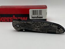 Kershaw Leek 1660CKT Assised Flat Blade laser etched Pocket Knife motorcycle 2 picture