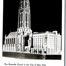 c1950s New York City RPPC Architect Model Riverside Church Photo Antiquitech A95 picture