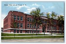 c1910 Huron High School Exterior Building Huron South Dakota SD Vintage Postcard picture