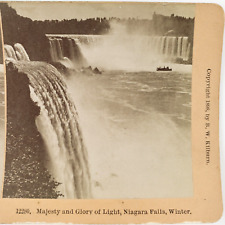 Niagara Falls Tour Boat Stereoview c1898 Maid Mist Waterfall New York Park E824 picture