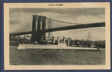 Steamer USS GILMER - US Navy - unmailed post card, crease picture