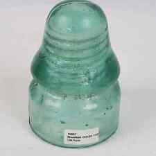 Vintage Antique Light Aqua Brookfield CD 133 Glass Insulator picture