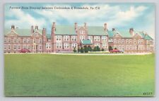 Farview State Hospital between Carbondale & Honesdale Pa Linen Postcard No 5067 picture