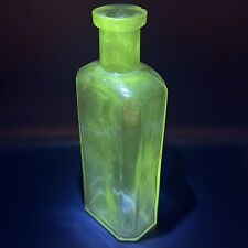 Vintage Uranium Glass Bottle picture