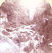 1897 FAIRY GLEN  BETTWS-Y COED  WALES B.L. LINGLEY STEREOVIEW Z3137 picture