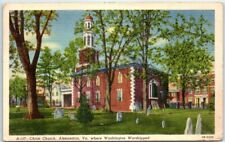 Postcard - Christ Church, where Washington Worshipped - Alexandria, Virginia picture