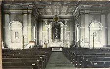 Frederick Maryland St Johns Catholic Church Interior Antique Postcard c1910 picture