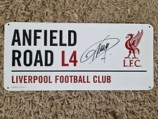 Darwin Nunez Signed Liverpool Football Street Sign, Anfield *PHOTO PROOF + COA* picture
