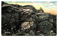 1916 Rock Formation on Mt. Washington Carriage Rd, White Mtns, NH Postcard picture