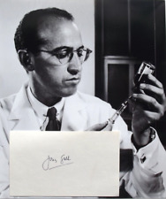 Jonas Salk Prominent Medical Researcher Polio Vaccine Signed Autograph picture