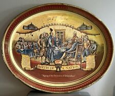 Vintage 1992 Miller High Life Beer Tray 1776 Birth Of A Nation  picture