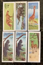 1964 Nabisco Sugar Daddy AFRICAN WILD ANIMALS LOT OF 6 (5 different) picture