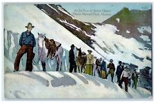 1940 At The Foot Sperry Glacier National Park Gunsight Mountain Montana Postcard picture