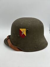 Authentic WW1 German Army M16 Stahlhelm Helmet w/ Leather Liner picture