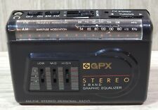 GPX Gran Prix A2833 - AM/FM Stereo Personal Portable Radio Vintage 80s Styling  picture