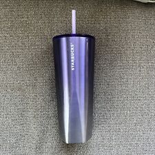 Starbucks 2023 Winter Lilac Silver Ombre Angles Geometric SS Tumbler picture