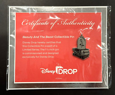 NEW SEALED DISNEY DROP BEAUTY AND THE BEAST ENCHANTED ROSE ON BOOKS PIN picture