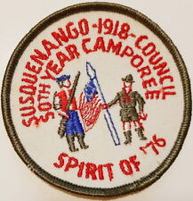 VTG Susquenango 1918 Council 50th Year Camporee Spirit Of '76, Boy Scout Patch picture