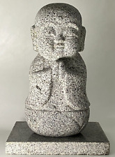 Gasshou Jizo Ojizo-Sama Granite Stone Sculpture Handmade Japanese Garden picture