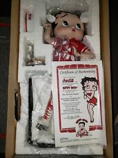 NEW Coca Cola Betty Boop Betty's Diner Porcelain Doll Collectors Figure 559100 picture