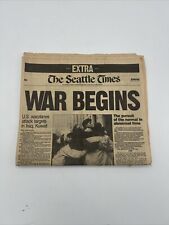 January 16, 1991 The Seattle Times Extra - Iraq War Begins picture