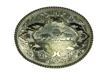 Montana Silversmith Buckle Silver Plated 137.95 gm picture