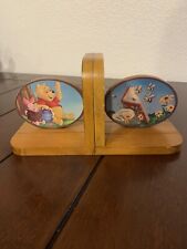VTG Disney Winnie The Pooh Wooden Bookend picture