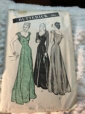 PATTERN for 1948 VIntage Style GOWN for Misses, Butterick 3837 Sz42 Bust 42 picture