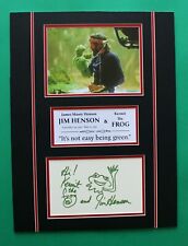 JIM HENSON & KERMIT THE FROG AUTOGRAPHS artistic display The Muppets picture