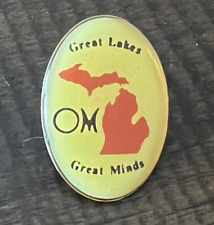 Vintage Odyssey of the Mind Michigan Hat Jacket Vest Souvenir Pin (Great Lakes) picture