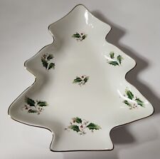 Vintage Royal Limited Holly Holiday Christmas Tree Bowl (Made in Japan) picture