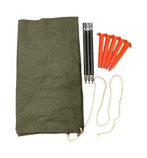 U.S. Armed Forces Shelter Half (Pup Tent) w/ Poles and Stakes picture