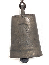 Heavy Hand Forged Bronze  Bell Antique Great Sound. Listen. picture