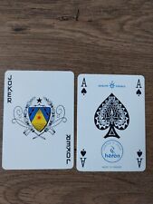 PAIR of Playing Cards Hennessy Cognac Joker and Ace of Spades picture