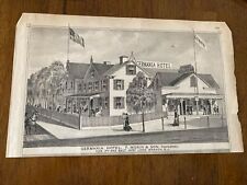 Antique 1878 newspaper picture Germania Hotel Long branch New Jersey picture