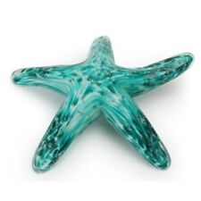 Dynasty Gallery Hand Blown Glass Walking Starfish, Teal Glows in the Dark picture