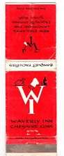 c1950s~Waverly Inn~Cheshire CT~Restaurant & Hotel~Vintage Matchbook Cover picture