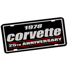 1978 Corvette 25th Anniversary Muscle Car Aluminum License Plate Sign picture
