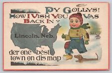 Vtg Post Card Lincoln, Nebraska Greeting Card H463 picture