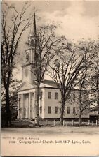 OLD LYME, CONN. VIEW OF CONGREGATIONAL CHURCH Connecticut picture