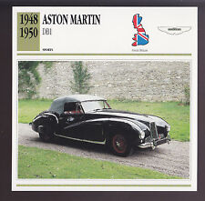 1948 1949 1950 Aston Martin DB1 DB-1 British Car Photo Spec Sheet Info CARD picture
