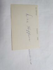 Don Heffner Signed Index Card Beckett Pre Certified  picture