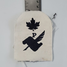 Post WW2 Vintage Canadian Navy Yeoman Rate Patch on WHITE picture
